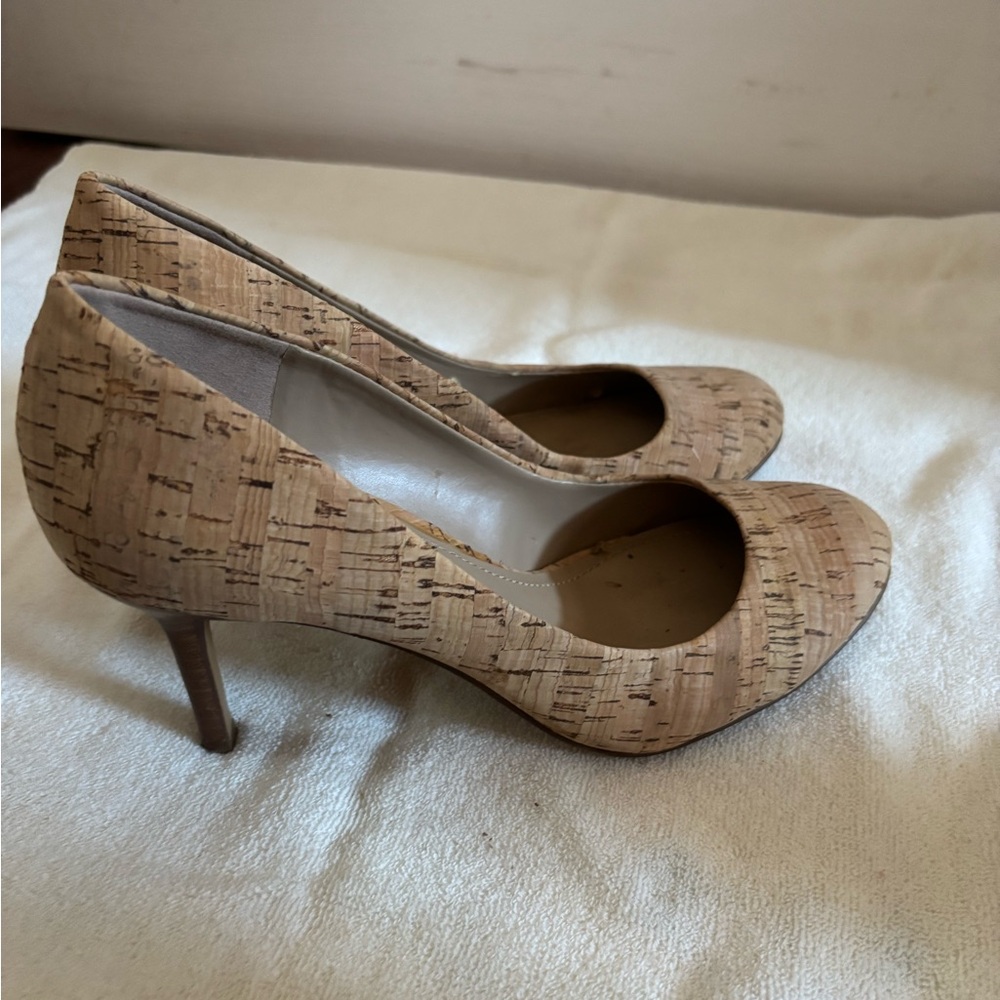 Vince Camuto Cork Pattern Heels